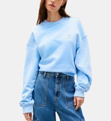 Sweat ample coton drapeau siglé Tommy Hilfiger
