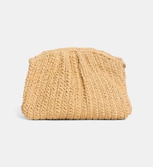 Sac pochette Lara effet raphia Galeries Lafayette