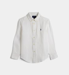 Chemise droite siglée en lin Polo Ralph Lauren