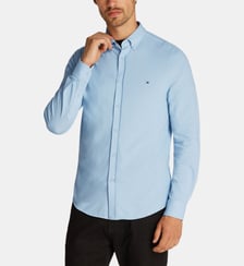 Chemise slim coton oxford piqué stretch Tommy Hilfiger