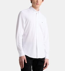 Chemise slim coton oxford piqué stretch Tommy Hilfiger