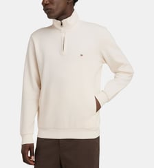 Sweat droit col camionneur coton mélangé Tommy Hilfiger