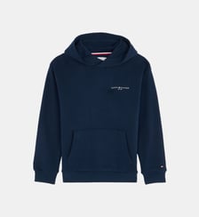 Hoodie droit signature en coton mélangé Tommy Hilfiger