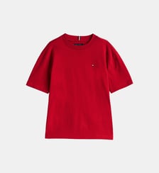 T-shirt droit coton drapeau Tommy Hilfiger