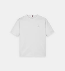 T-shirt droit coton drapeau Tommy Hilfiger