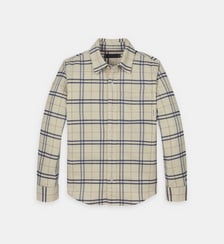 Chemise droite velours milleraies à carreaux Tommy Hilfiger