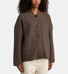 Veste droite duveteuse Klover en laine fluffy Jodhpur