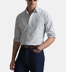 Chemise droite à rayures en coton Polo Ralph Lauren