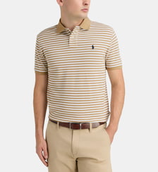 Polo custom slim à rayures en coton Polo Ralph Lauren