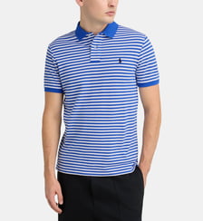 Polo custom slim à rayures en coton Polo Ralph Lauren