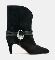 Botte Dytho en cuir velours  Isabel Marant