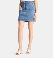 Jupe courte Agnes coton denim F.A.M.