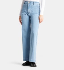 Jean large Fauve poches plates coton denim F.A.M.