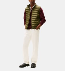 Doudoune courte droite nylon matelassé sans manches Tommy Hilfiger