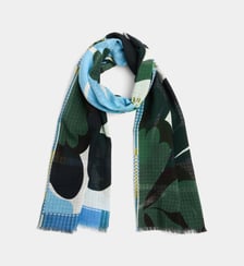 Foulard Bloom motif géométrique en coton Mapoesie