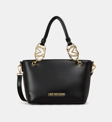 Sac à main Jewel enduit lisse Love Moschino