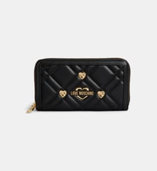 Compagnon cœurs et signature enduit matelassé Love Moschino