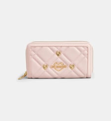 Compagnon cœurs et signature enduit matelassé Love Moschino