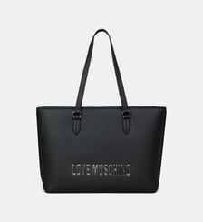 Sac cabas Lettering enduit lisse  Love Moschino