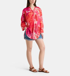 Robe tunique de plage Oxana K coton  Galeries Lafayette