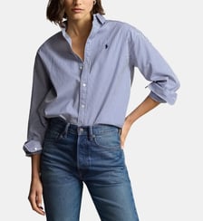 Chemise droite à rayures en coton Polo Ralph Lauren