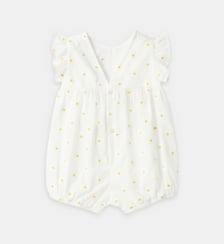 Combinaison bloomer motifs marguerites all-over en coton IL GUFO