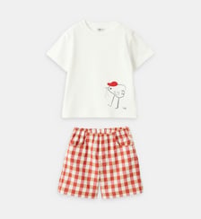 Ensemble t-shirt et short coton IL GUFO