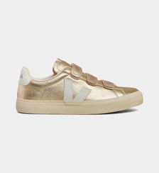 Tennis basses Recif Logo cuir ChromeFree métallisé
Veja