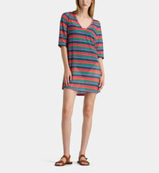 Robe droite courte Badami motif géométrique Livia