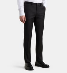 Pantalon de costume à pinces ajusté Marcello P en laine  Comptoir GL