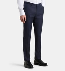 Pantalon de costume à pinces ajusté Marcello P en laine  Comptoir GL