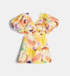 Robe trapèze Cissy imprimé fruits en coton bio Molo