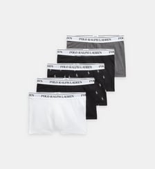 Lot de 5 boxers en coton signature Polo Ralph Lauren
