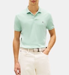 Polo droit en coton Tommy Hilfiger