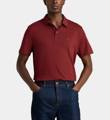 Polo droit fluide en coton Pima Calvin Klein