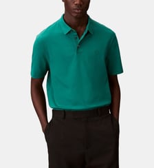 Polo droit fluide en coton Pima Calvin Klein