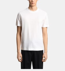 T-shirt droit en coton Emporio Armani