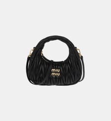 Mini Sac à main Wander en cuir Miu Miu