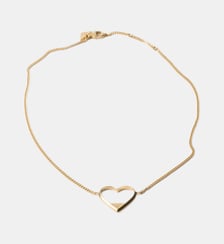 Collier en métal ornement cœur Prada