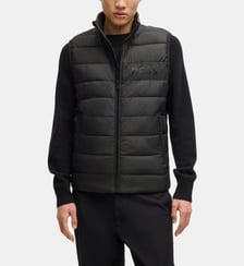 Blouson droit sans manches effet matelassé BOSS