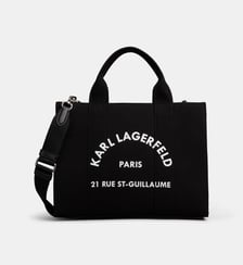 Sac cabas Square Rue St Guillaume toile de coton Karl Lagerfeld