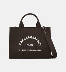 Sac cabas Square Rue St Guillaume toile de coton Karl Lagerfeld