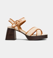 Sandales à talon plateforme Valaima cuir  Galeries Lafayette