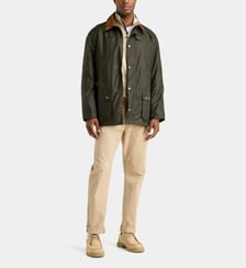 Parka droite Ashby en toile cirée Barbour