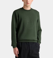 Sweat droit logotypé en coton piqué mélangé Lacoste