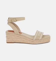 Espadrilles compensées signature brodée  Tommy Hilfiger
