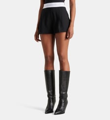 Short taille haute en laine mélangée Alexander Wang