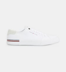 Baskets basses en toile signature Tommy Hilfiger