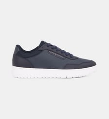 Baskets basses en cuir signature Tommy Hilfiger