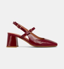 Escarpins slingback Vaele cuir Galeries Lafayette